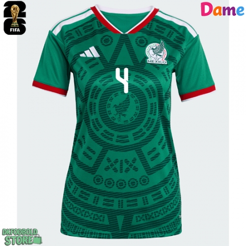 Mexico Edson Alvarez #4 Replika Hjemmebanetrøje Dame VM 2026 Kortærmet